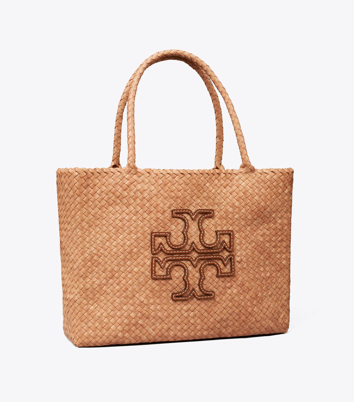 Bolso Tote Tory Burch Mcgraw Dragon Woven Mujer Beige | OUTLETS-80152379