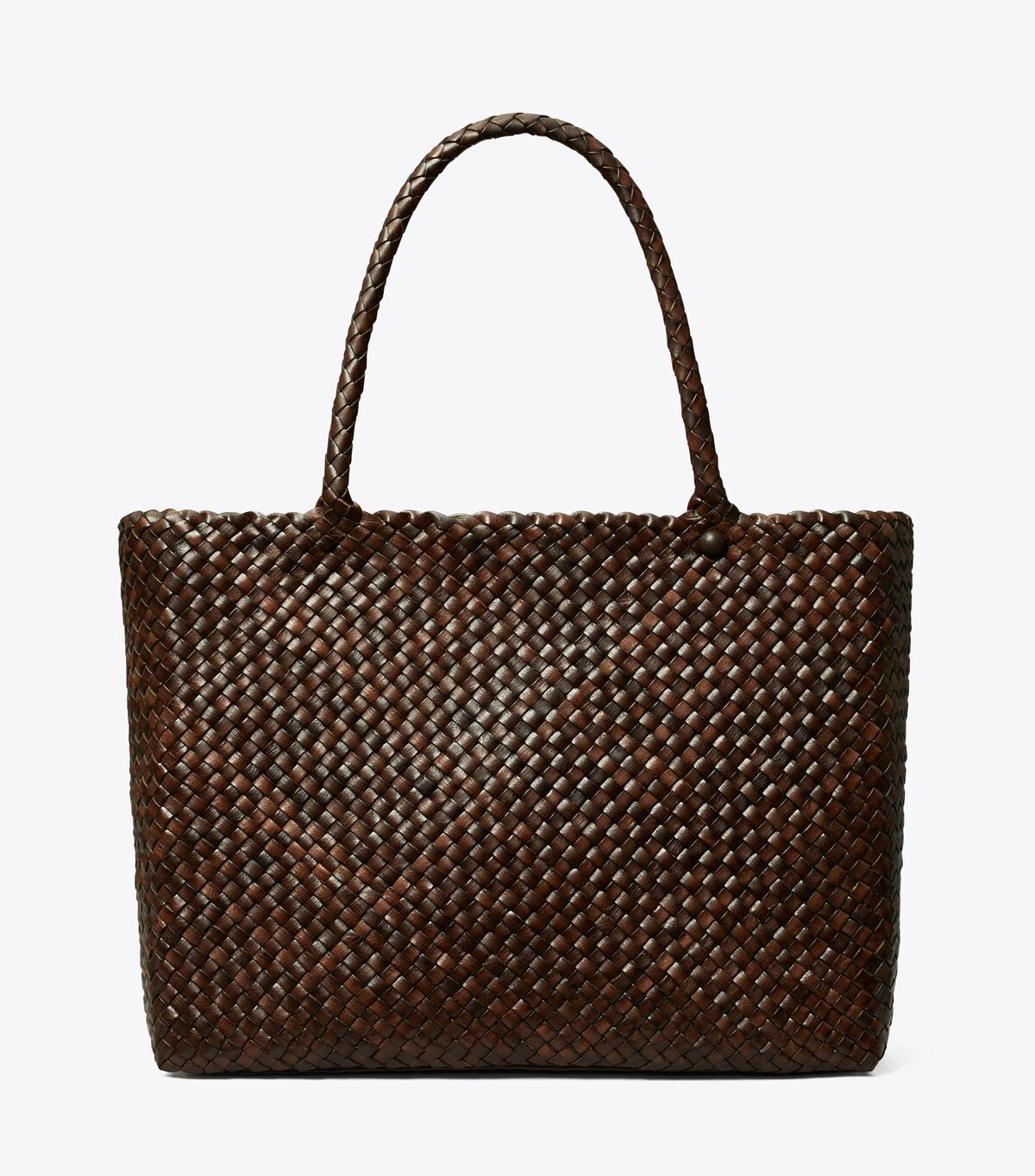 Bolso Tote Tory Burch Mcgraw Dragon Woven Mujer Chocolate | OUTLETS-85032679