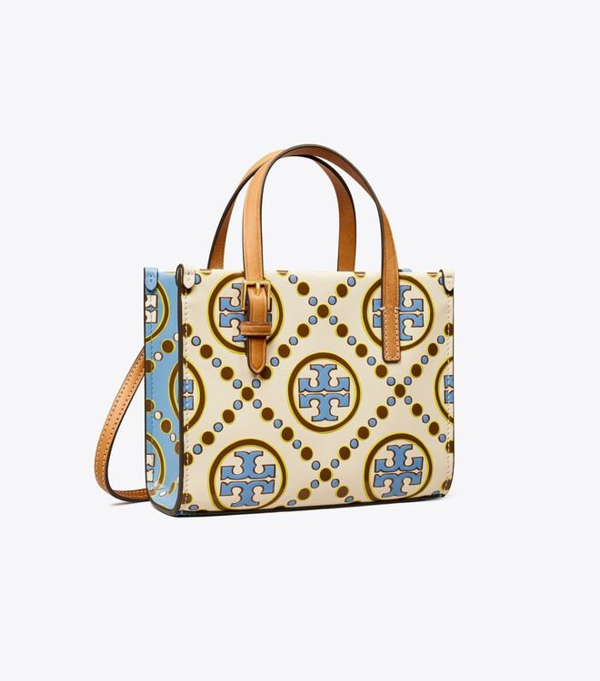 Bolso Tote Tory Burch Mini T Monogram Mujer Multicolor | OUTLETS-57893149