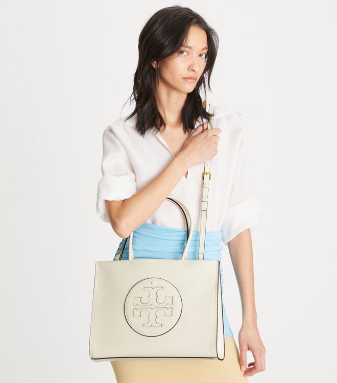 Bolso Tote Tory Burch Small Ella Bio Mujer Blancos | OUTLETS-67204959