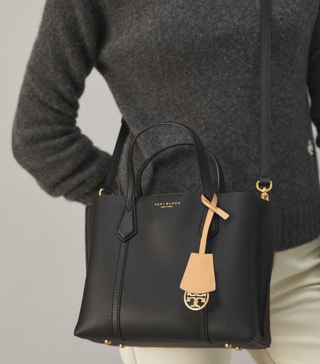 Bolso Tote Tory Burch Small Perry Mujer Negros | OUTLETS-09653489