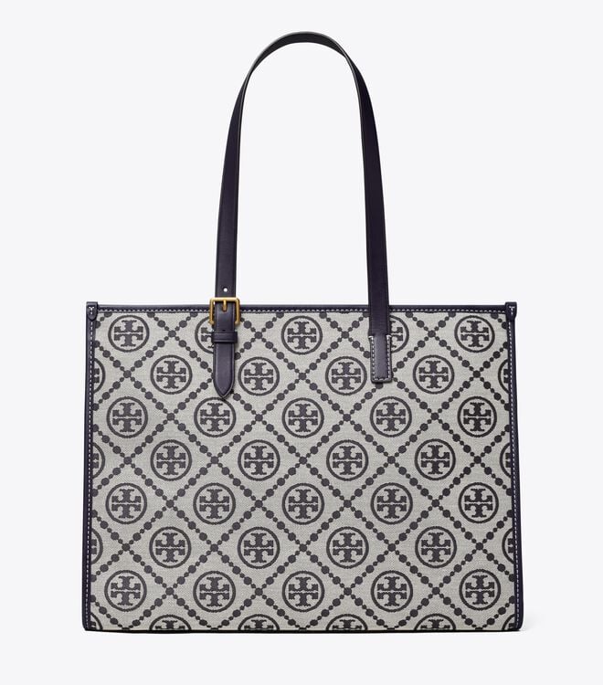 Bolso Tote Tory Burch T Monogram Mujer Azul Marino | OUTLETS-80169549