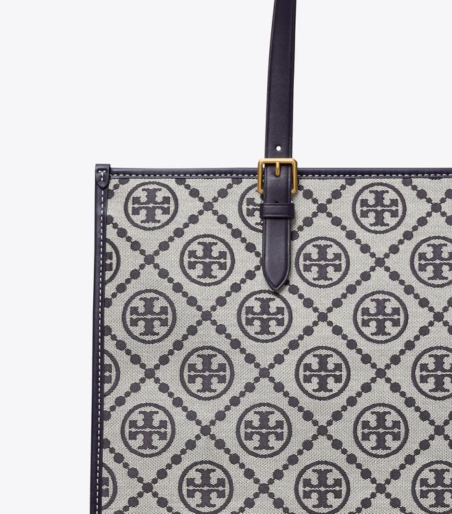 Bolso Tote Tory Burch T Monogram Mujer Azul Marino | OUTLETS-80169549