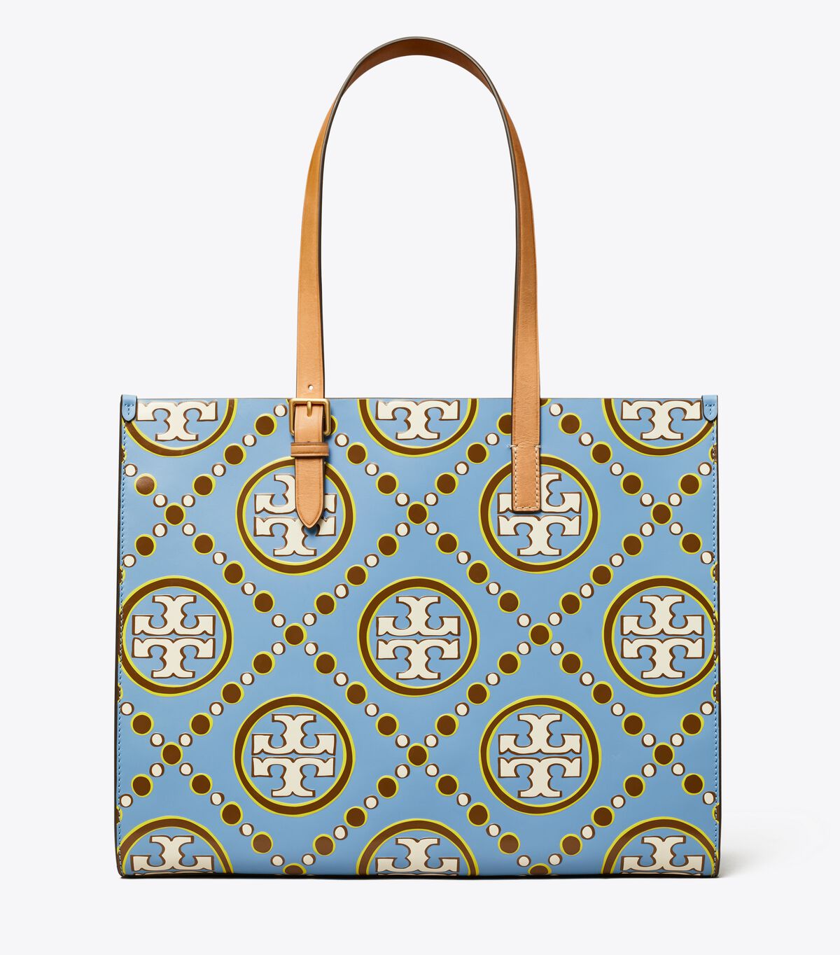 Bolso Tote Tory Burch T Monogram Mujer Blancos Azules | OUTLETS-04512879