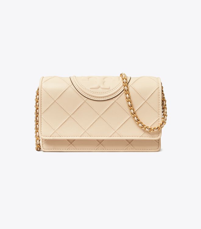 Bolsos Cruzados Tory Burch Fleming Soft Mujer Creme | OUTLETS-38740519