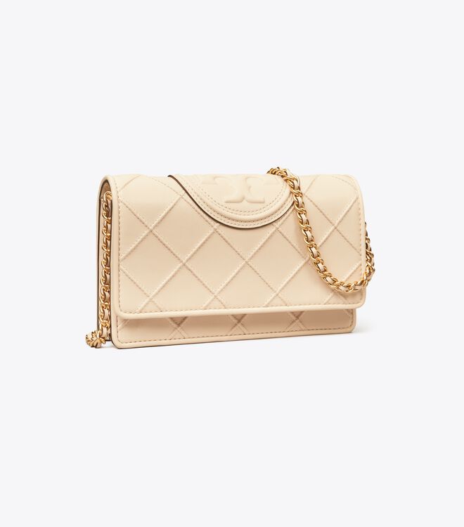 Bolsos Cruzados Tory Burch Fleming Soft Mujer Creme | OUTLETS-38740519