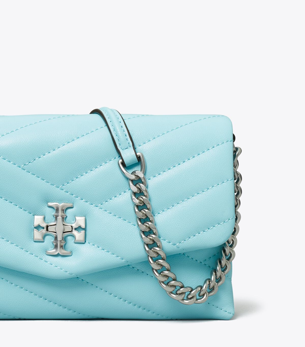 Bolsos Cruzados Tory Burch Kira Chevron Mujer Azur | OUTLETS-09865749