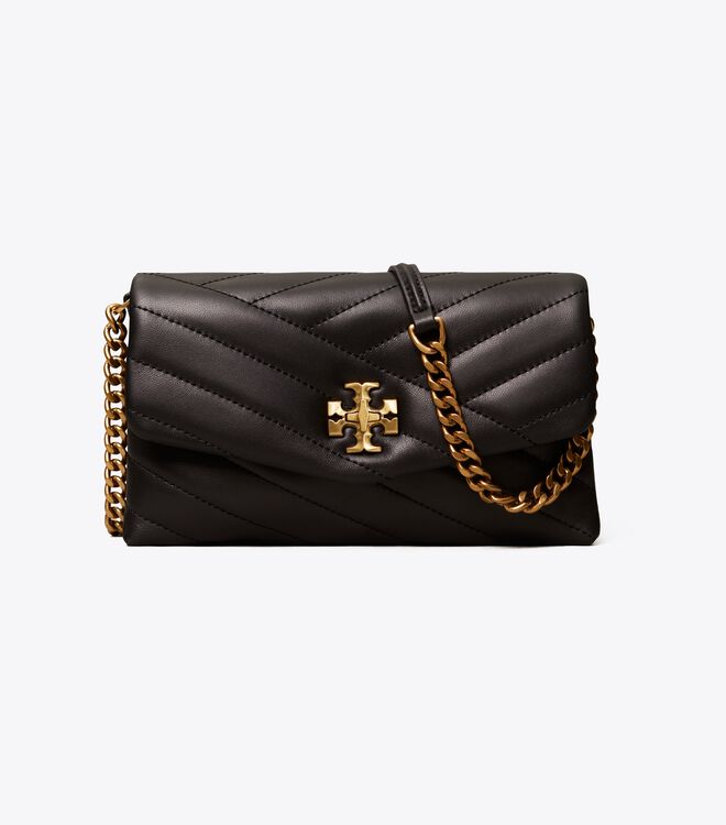 Bolsos Cruzados Tory Burch Kira Chevron Mujer Negros | OUTLETS-39567819