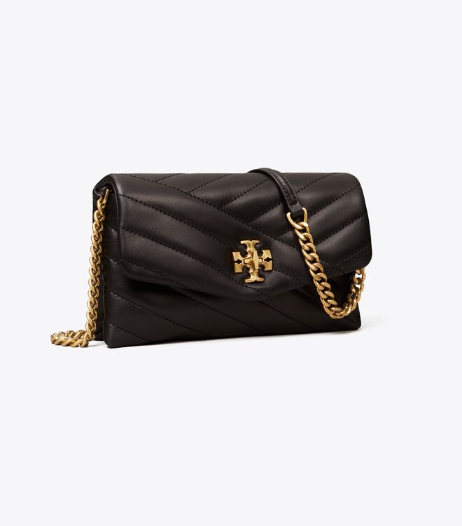 Bolsos Cruzados Tory Burch Kira Chevron Mujer Negros | OUTLETS-39567819