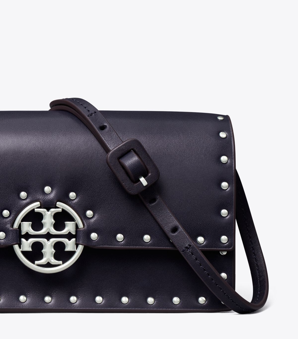 Bolsos Cruzados Tory Burch Miller Studded Mujer Negros | OUTLETS-17284369