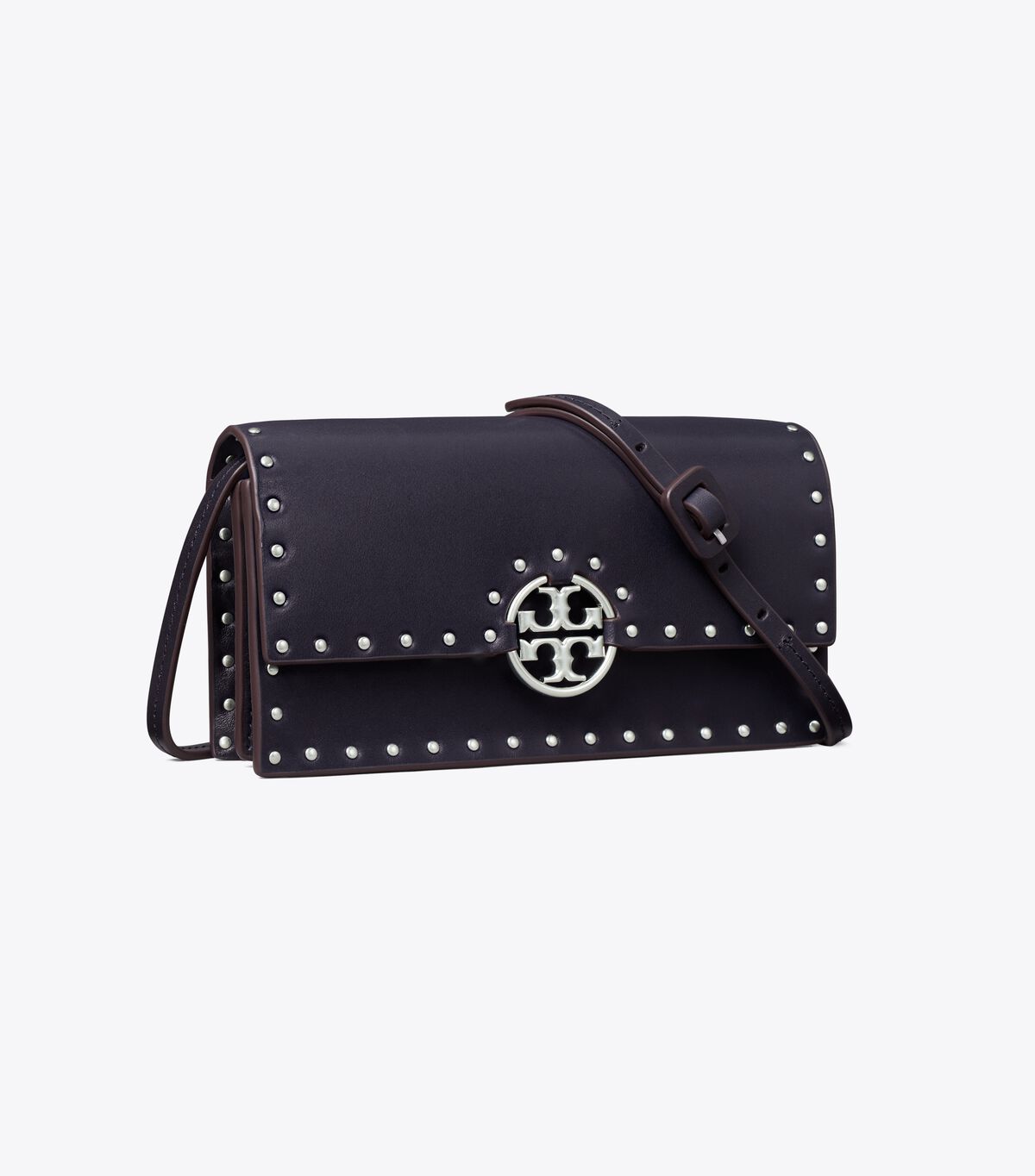 Bolsos Cruzados Tory Burch Miller Studded Mujer Negros | OUTLETS-17284369