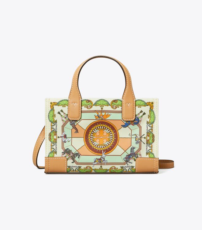 Bolsos Cruzados Tory Burch Mini Ella Printed Mujer Creme | OUTLETS-72086939