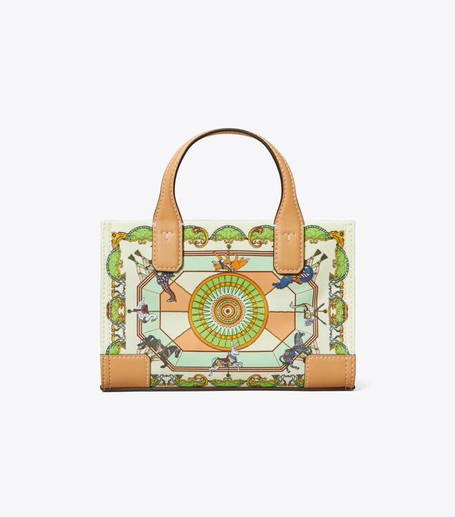 Bolsos Cruzados Tory Burch Mini Ella Printed Mujer Creme | OUTLETS-72086939