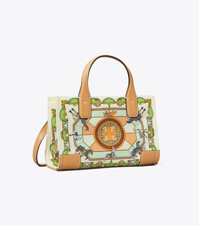 Bolsos Cruzados Tory Burch Mini Ella Printed Mujer Creme | OUTLETS-72086939