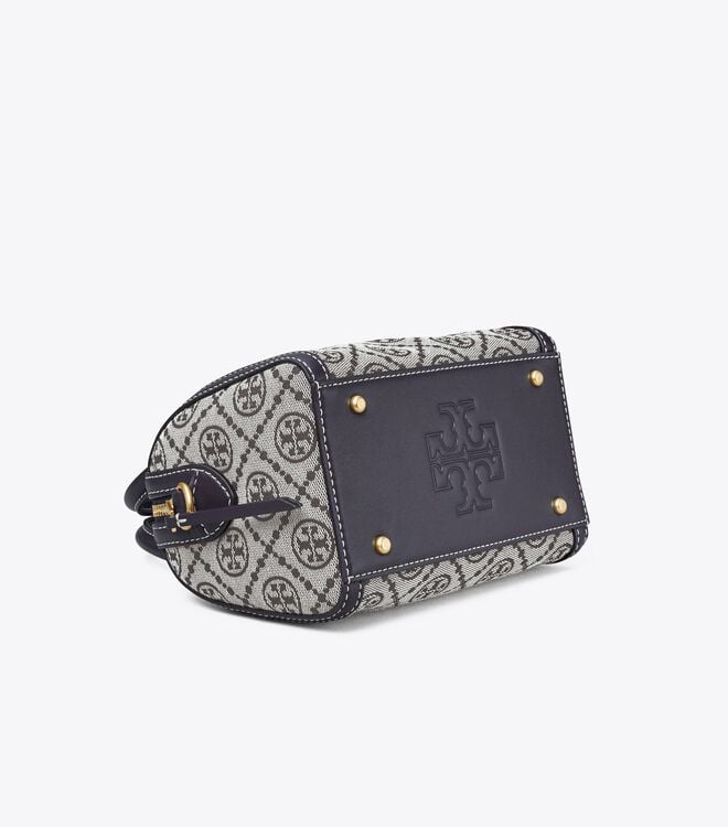 Bolsos Cruzados Tory Burch Mini T Monogram Mujer Azul Marino | OUTLETS-01653979