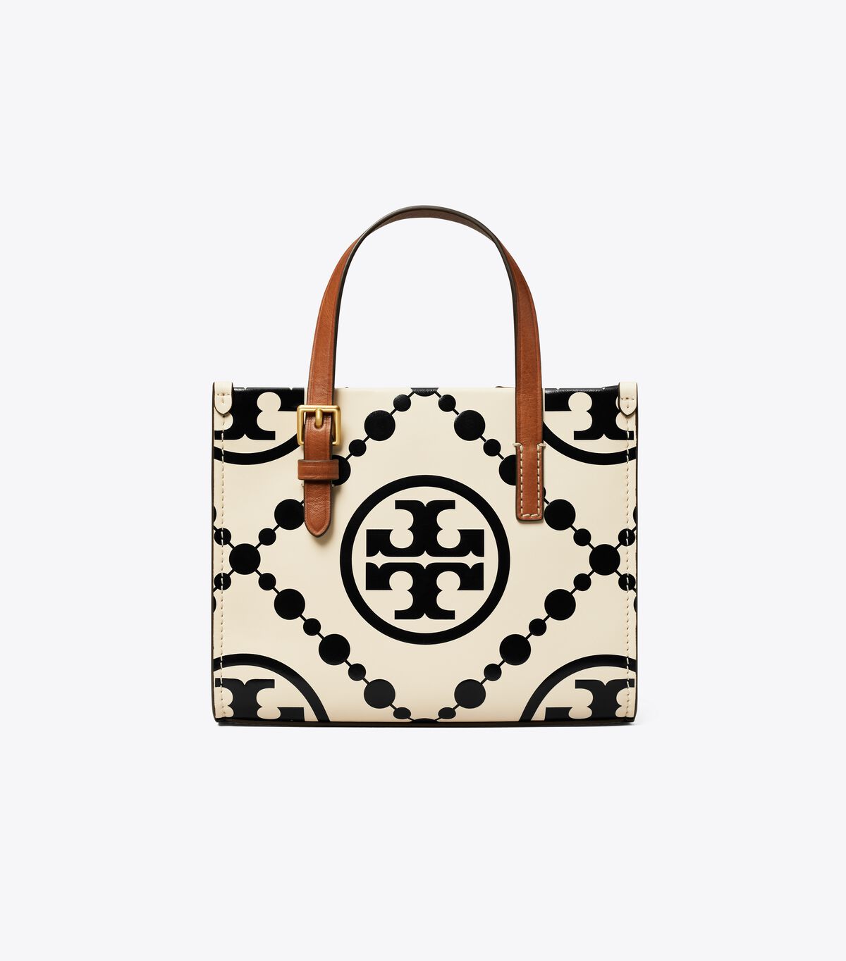 Bolsos Cruzados Tory Burch Mini T Monogram Contrast Embossed Mujer Negros | OUTLETS-50839219