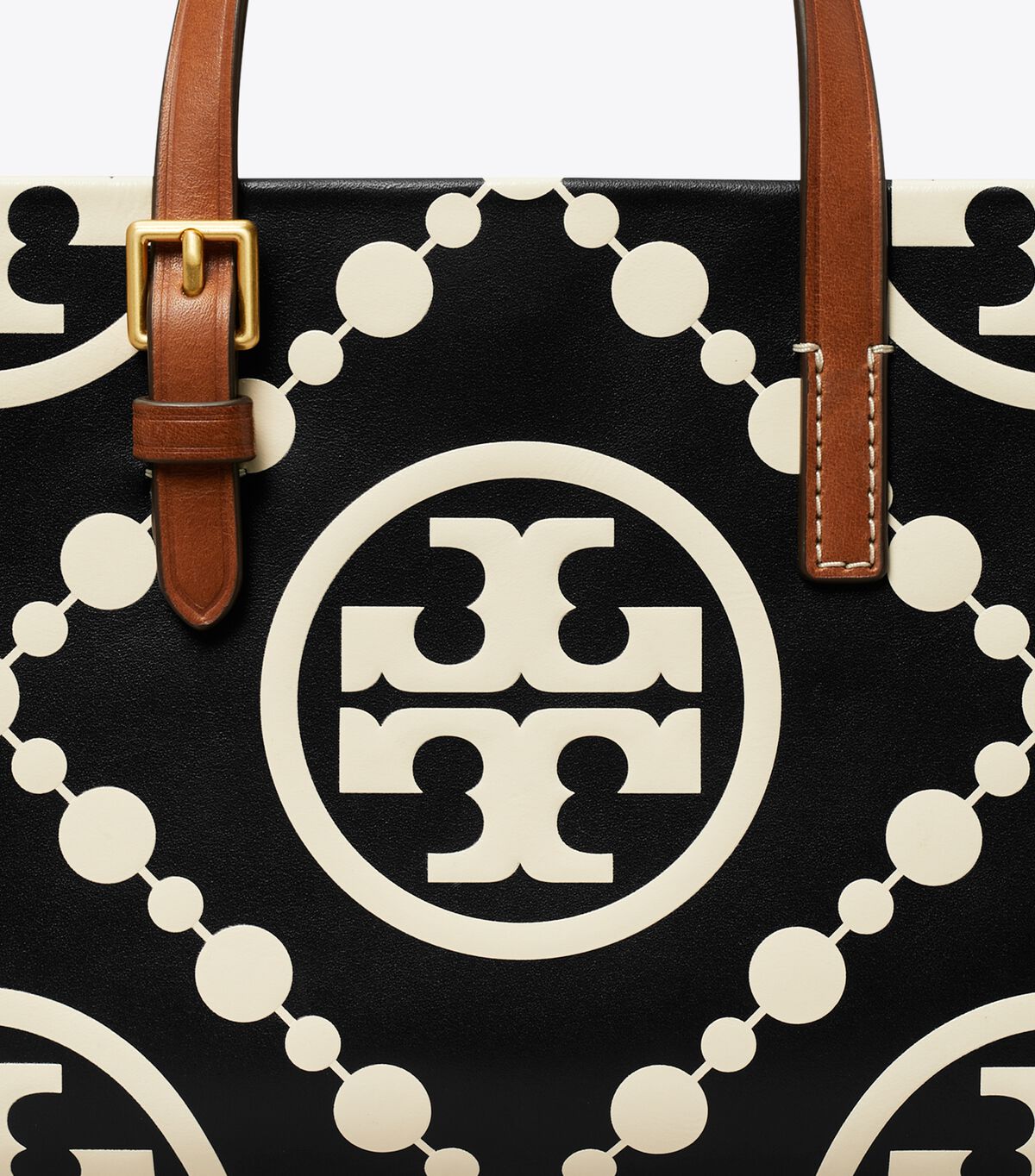 Bolsos Cruzados Tory Burch Mini T Monogram Contrast Embossed Mujer Negros | OUTLETS-50839219