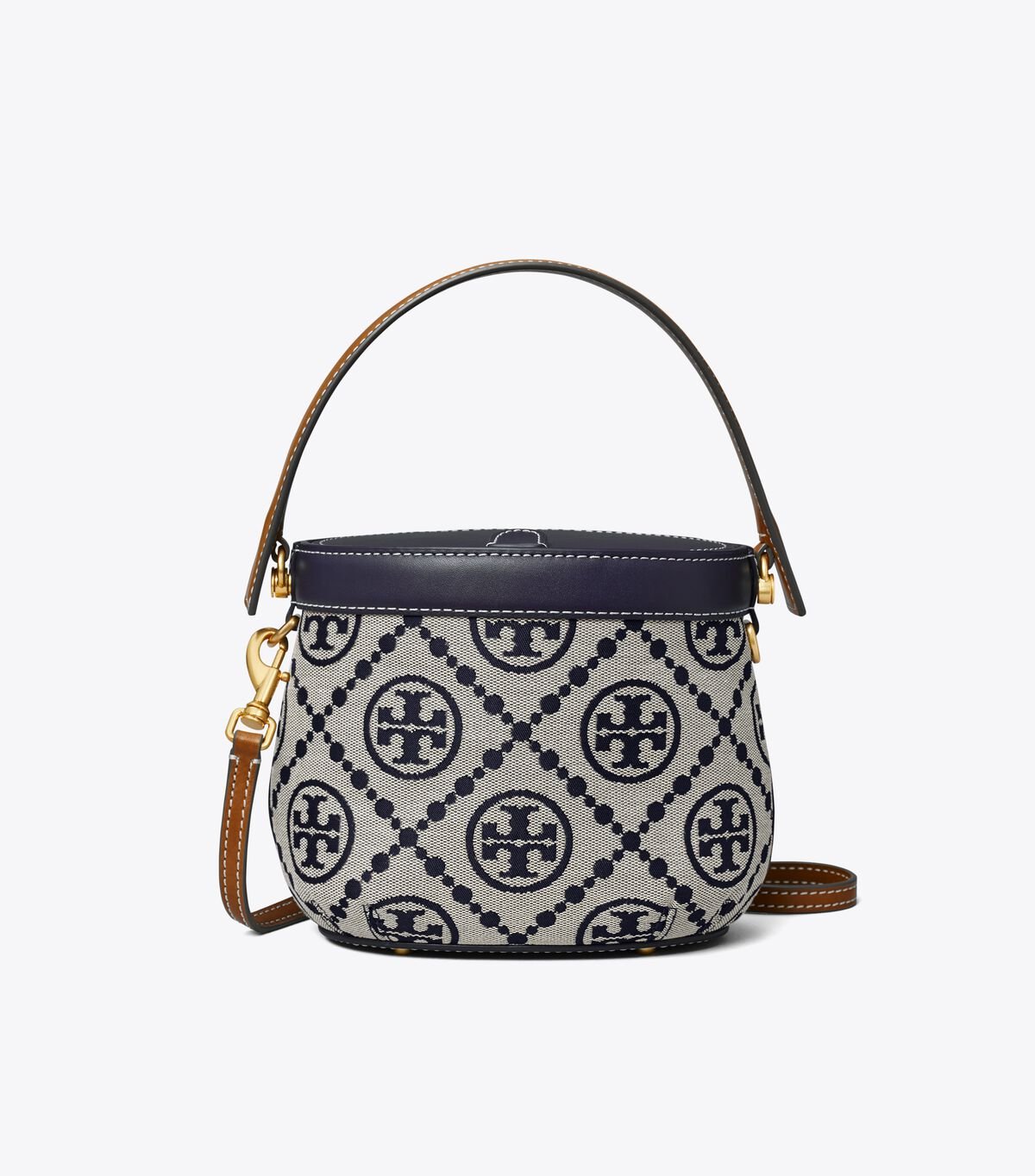 Bolsos Cruzados Tory Burch Mini T Monogram Mujer Azul Marino | OUTLETS-62059749