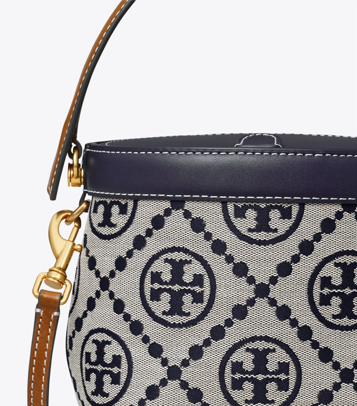 Bolsos Cruzados Tory Burch Mini T Monogram Mujer Azul Marino | OUTLETS-62059749