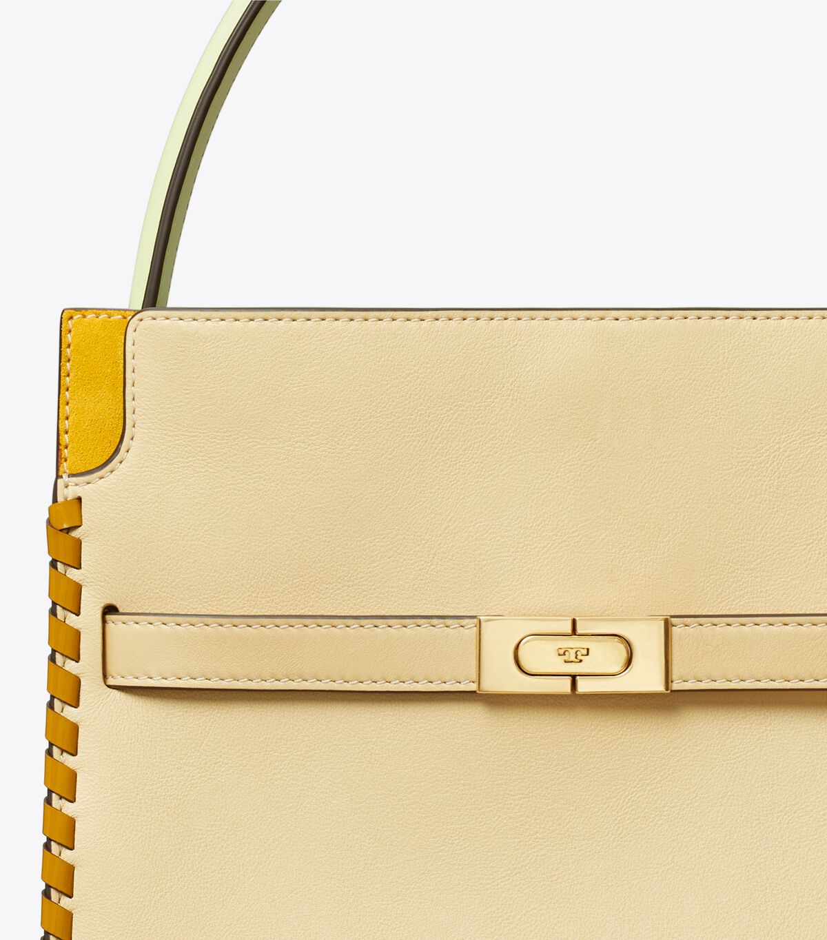 Bolsos Cruzados Tory Burch Small Lee Radziwill Whipstitch Mujer Beige | OUTLETS-87024519