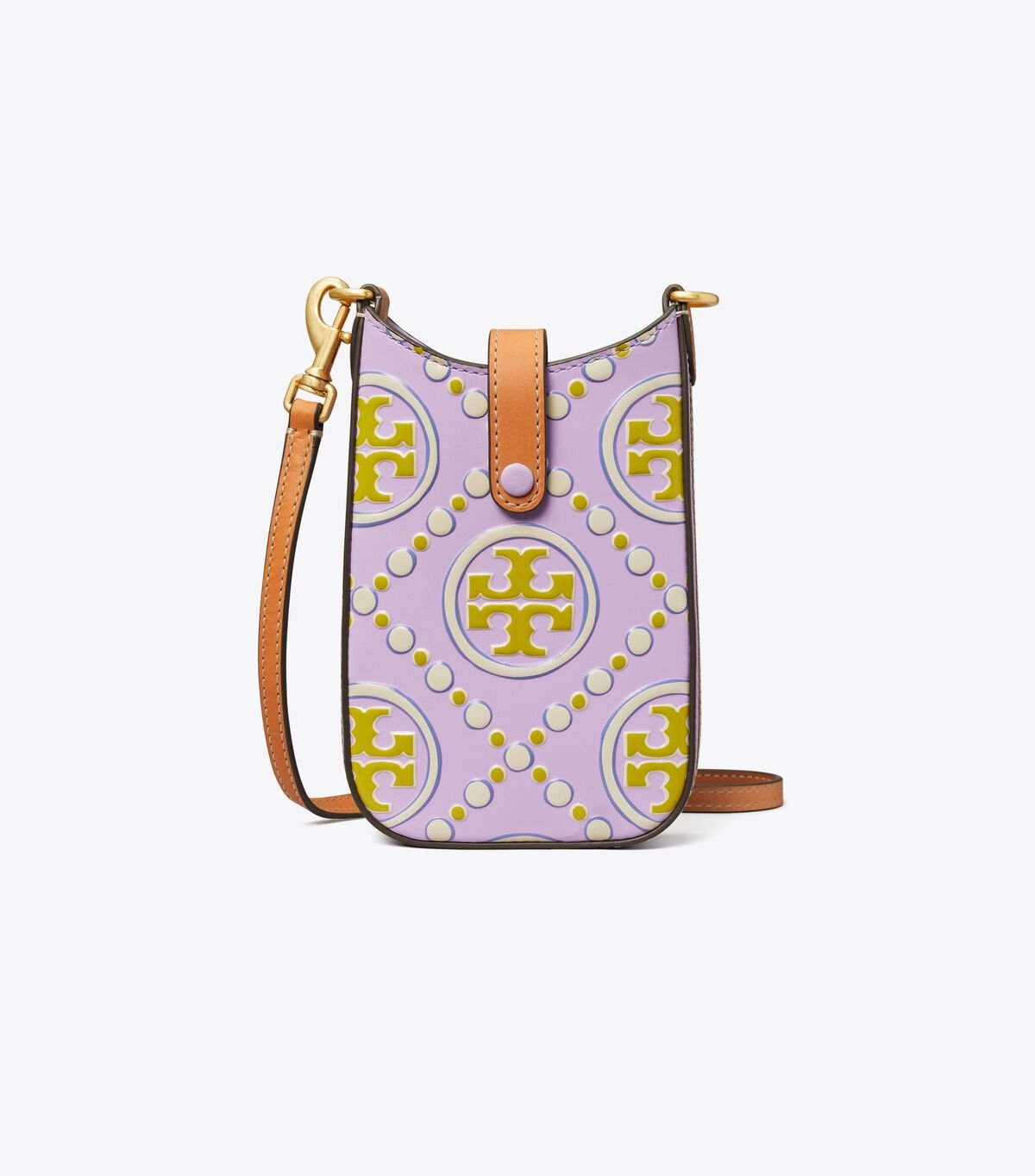 Bolsos Cruzados Tory Burch T Monogram Contrast Embossed Mujer Lavanda Blancos | OUTLETS-90728149