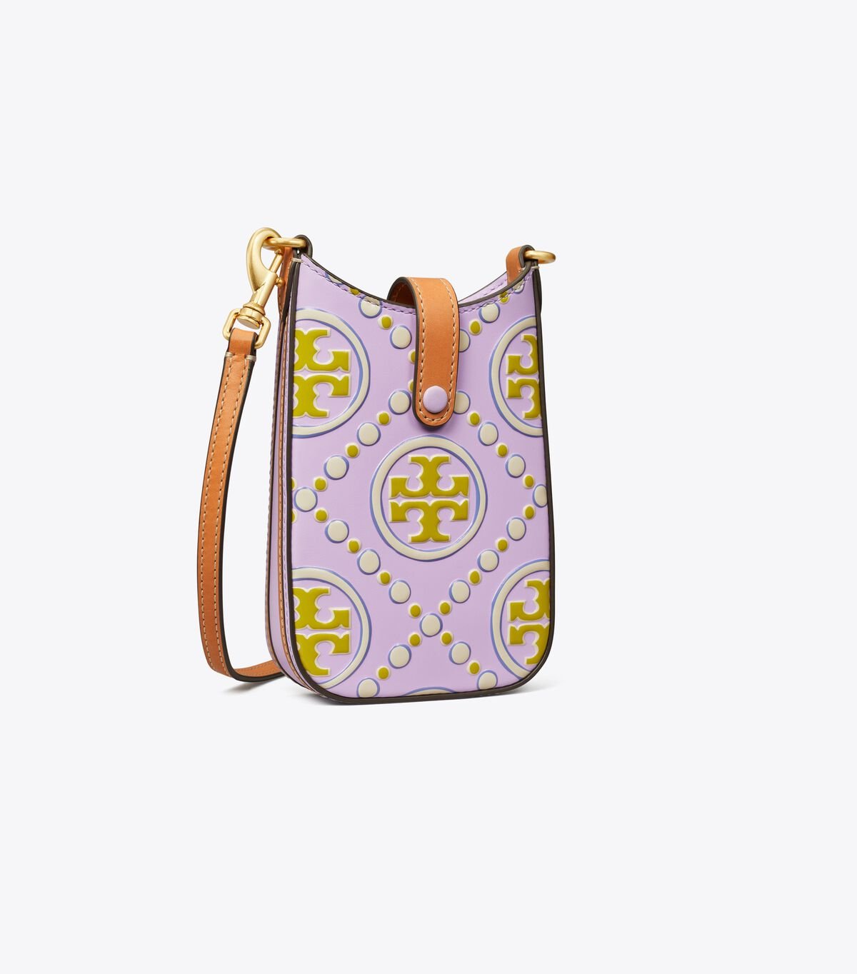 Bolsos Cruzados Tory Burch T Monogram Contrast Embossed Mujer Lavanda Blancos | OUTLETS-90728149