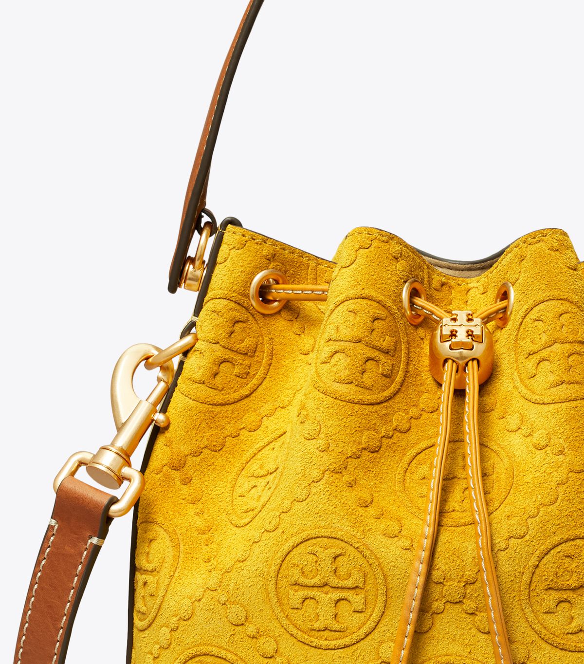 Bolsos Cruzados Tory Burch T Monogram Gamuza Embossed Mujer Naranjas Oscuro Flores | OUTLETS-73241069