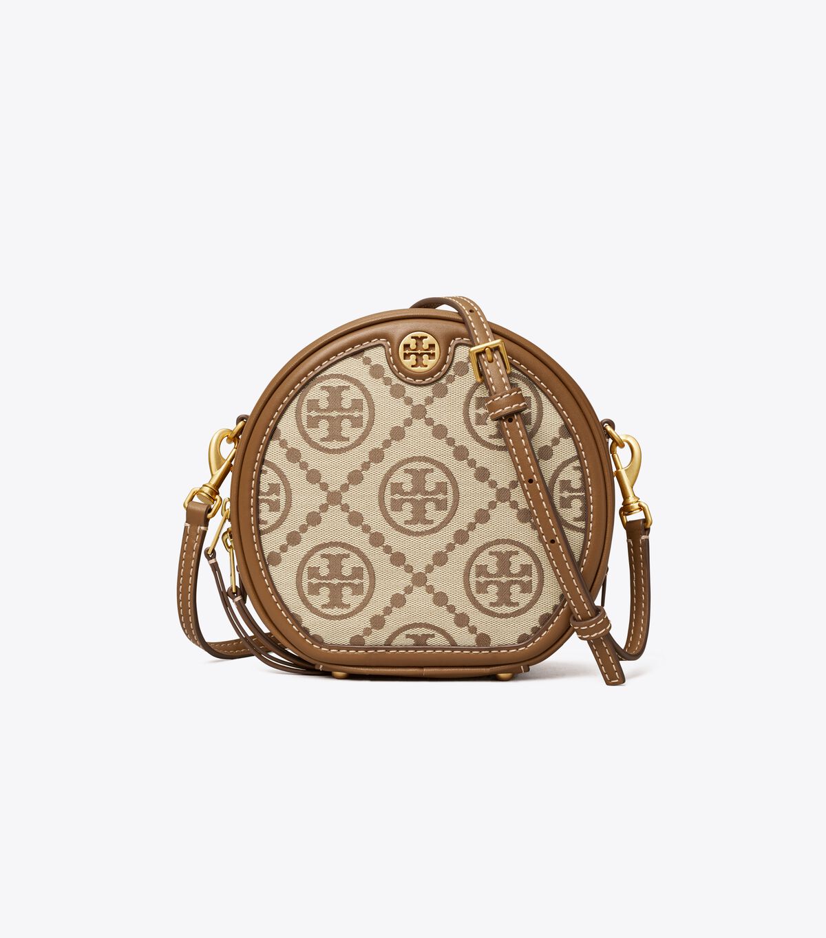 Bolsos Cruzados Tory Burch T Monogram Jacquard Moon Mujer Marrom | OUTLETS-24768539