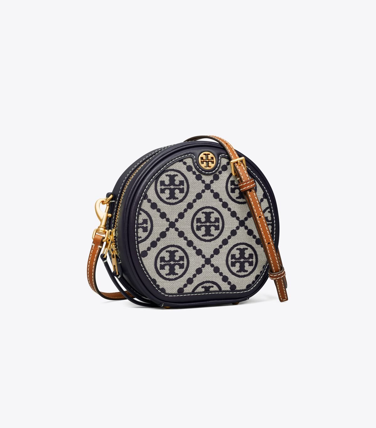 Bolsos Cruzados Tory Burch T Monogram Jacquard Moon Mujer Azul Marino | OUTLETS-63217949