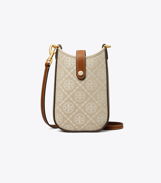 Bolsos Cruzados Tory Burch T Monogram Mujer Beige | OUTLETS-54271639