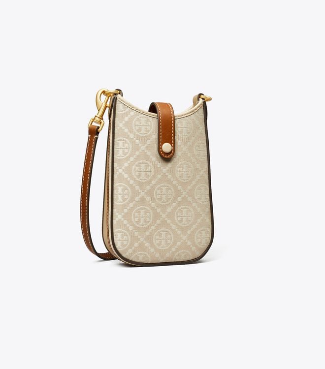 Bolsos Cruzados Tory Burch T Monogram Mujer Beige | OUTLETS-54271639