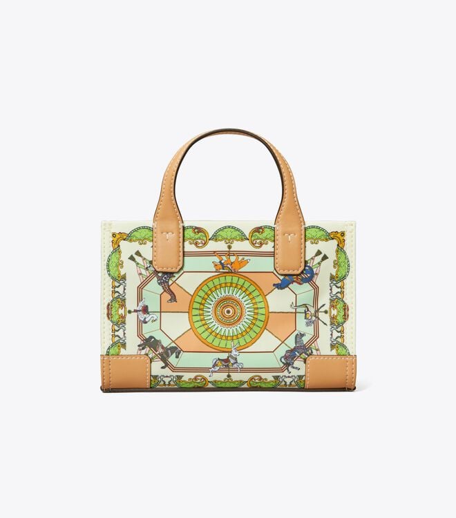 Bolsos Mini Tory Burch Ella Printed Mujer Creme | OUTLETS-46305179