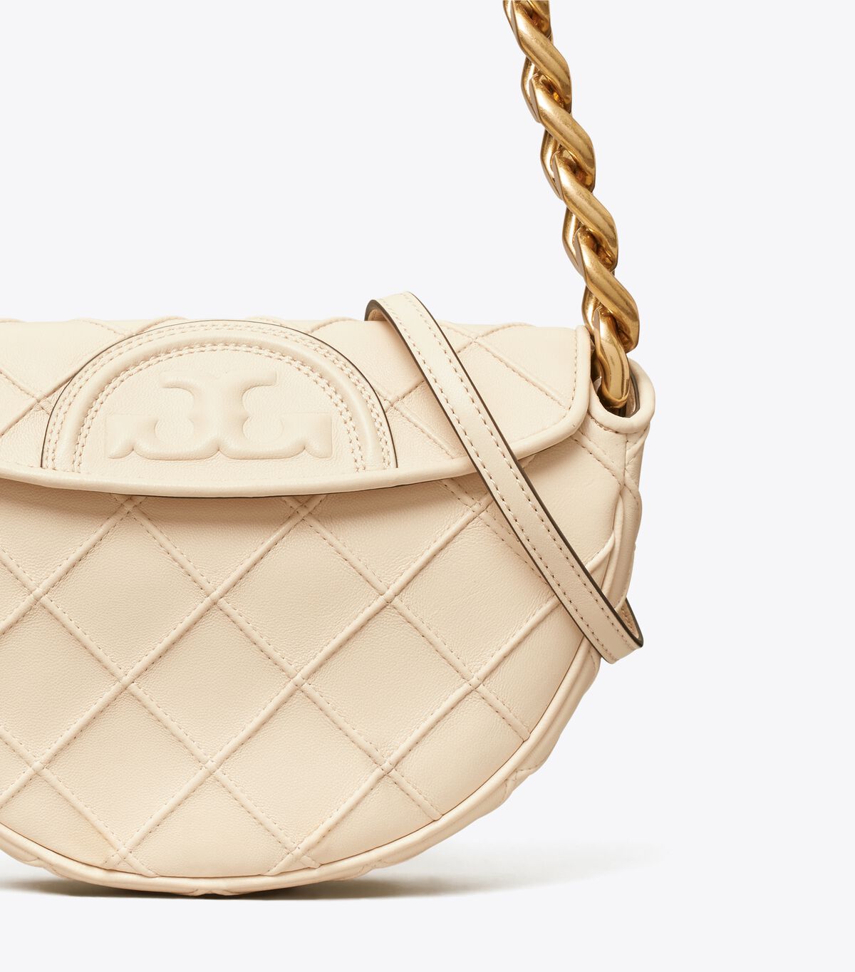 Bolsos Mini Tory Burch Fleming Soft Mujer Creme | OUTLETS-27518949