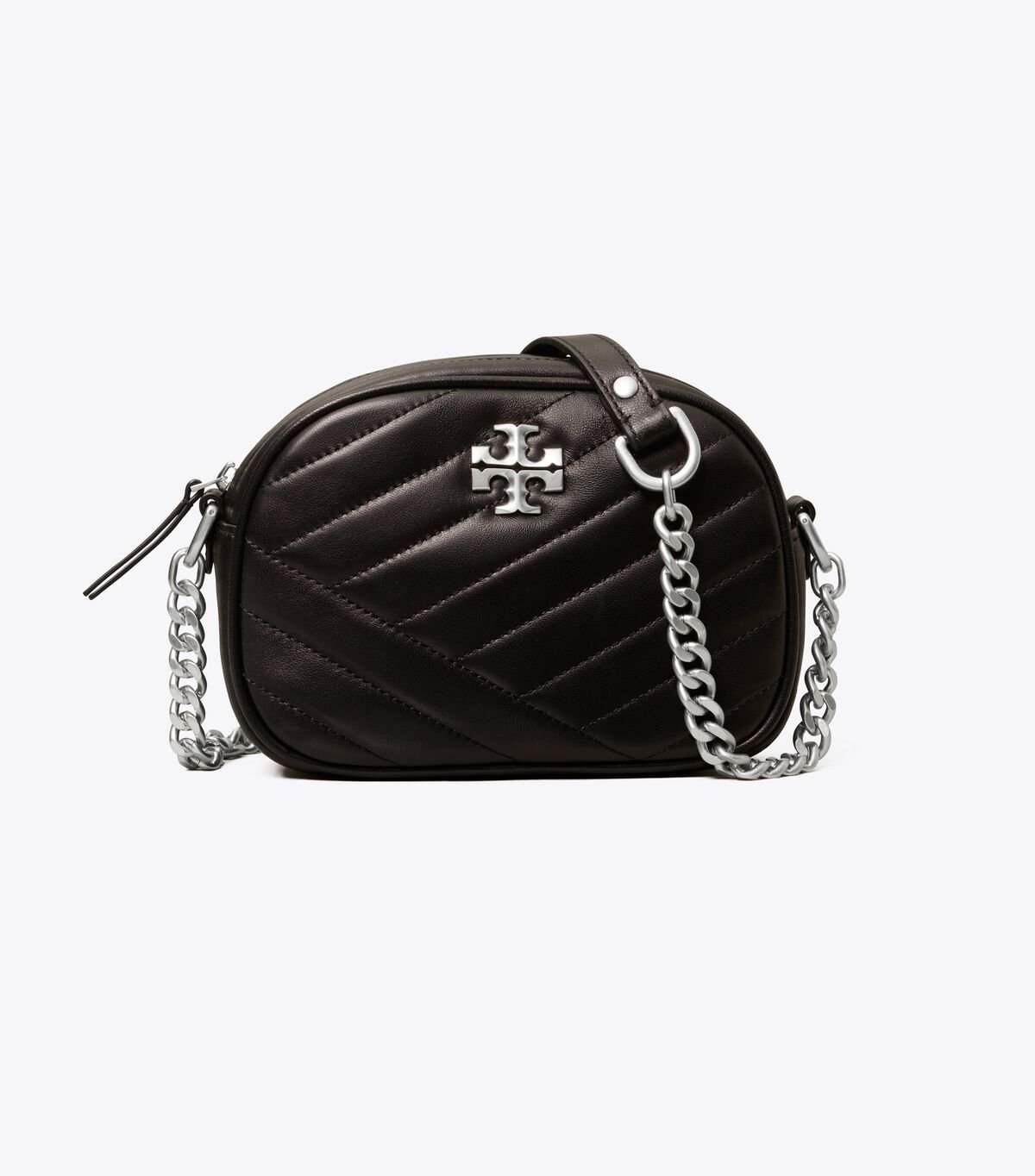 Bolsos Mini Tory Burch Kira Chevron Small Mujer Negros | OUTLETS-76509139