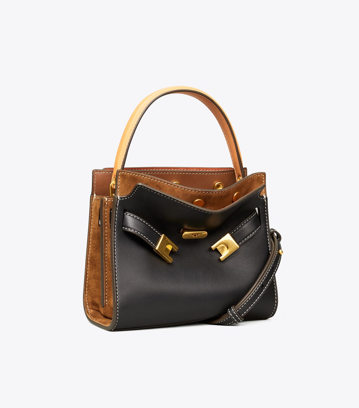 Bolsos Mini Tory Burch Petite Lee Radziwill Mujer Negros | OUTLETS-10596239