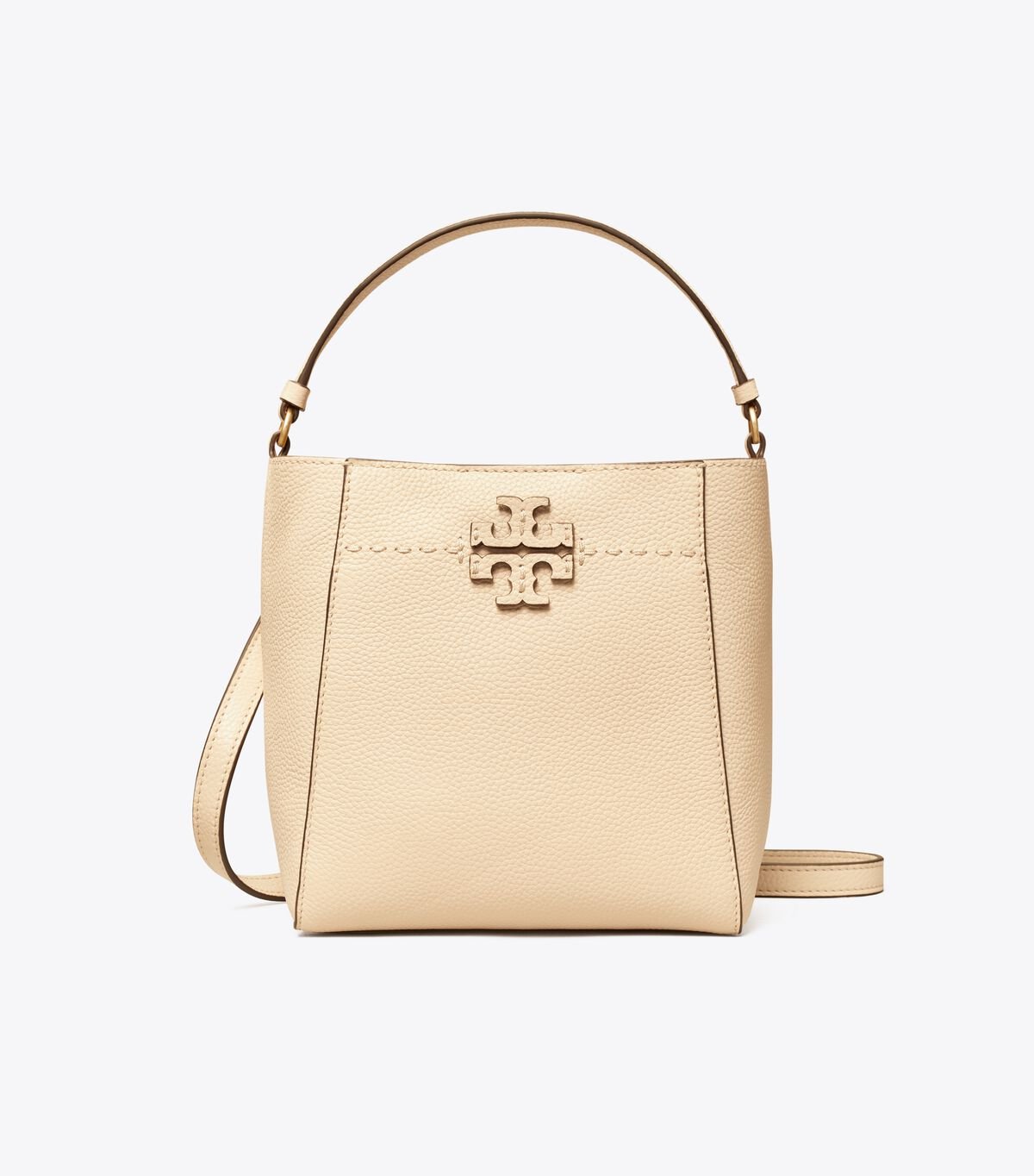 Bolsos Mini Tory Burch Small Mcgraw Mujer Beige | OUTLETS-31208799