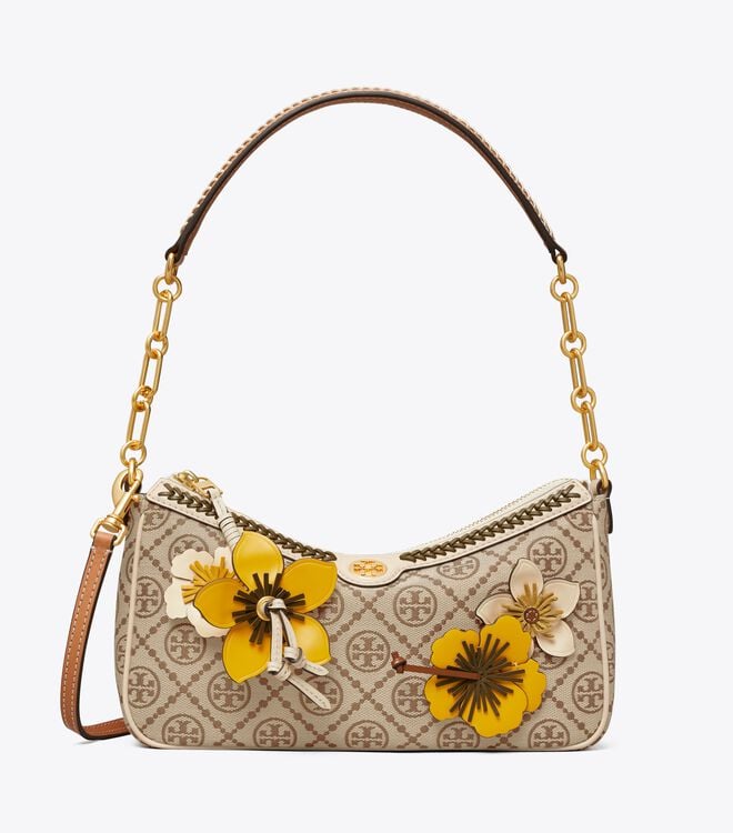 Bolsos Mini Tory Burch T Monogram Braided Mujer Marrom | OUTLETS-67921849