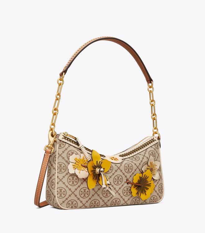 Bolsos Mini Tory Burch T Monogram Braided Mujer Marrom | OUTLETS-67921849