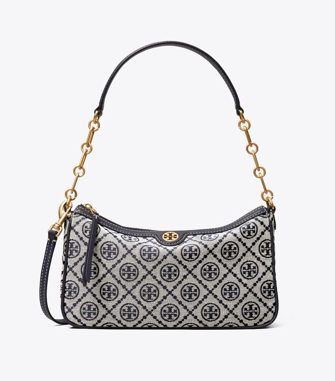 Bolsos Mini Tory Burch T Monogram Jacquard Mujer Azul Marino | OUTLETS-41376289