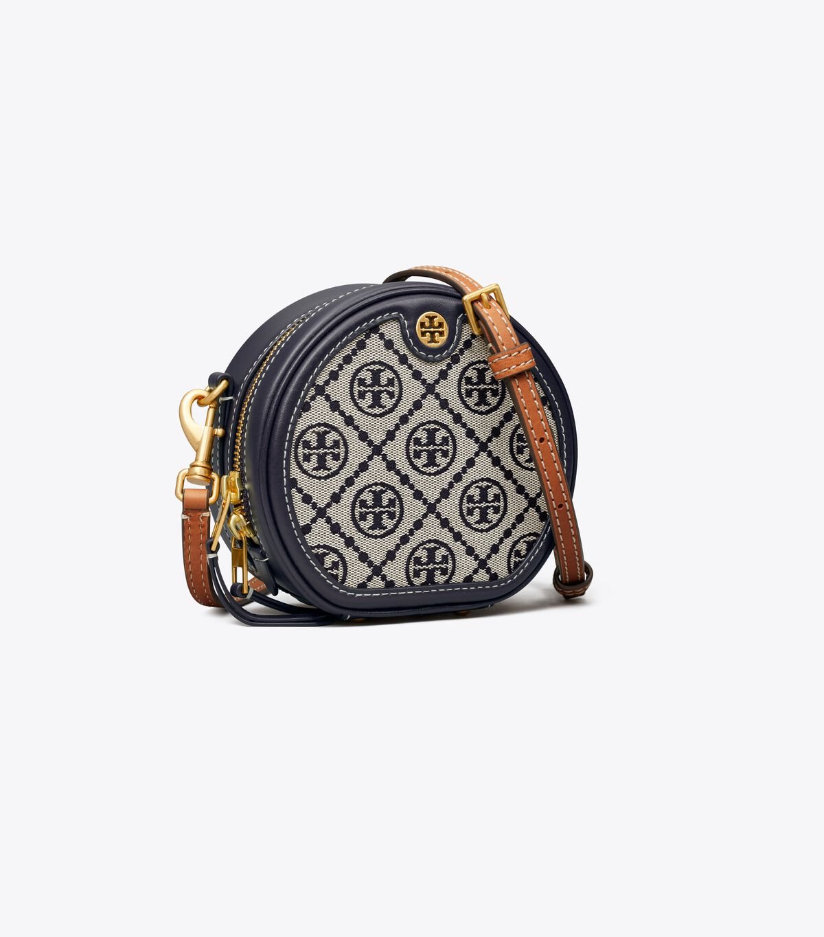 Bolsos Mini Tory Burch T Monogram Jacquard Mujer Azul Marino | OUTLETS-53986709