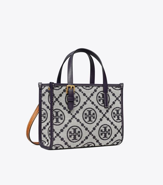 Bolsos Mini Tory Burch T Monogram Square Mujer Azul Marino | OUTLETS-92465079