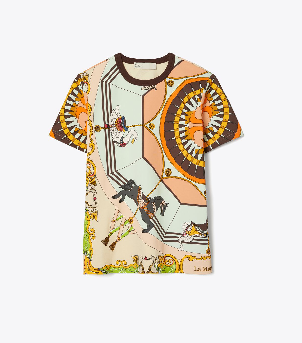 Camiseta Tory Burch Printed Mujer Multicolor | OUTLETS-84726139