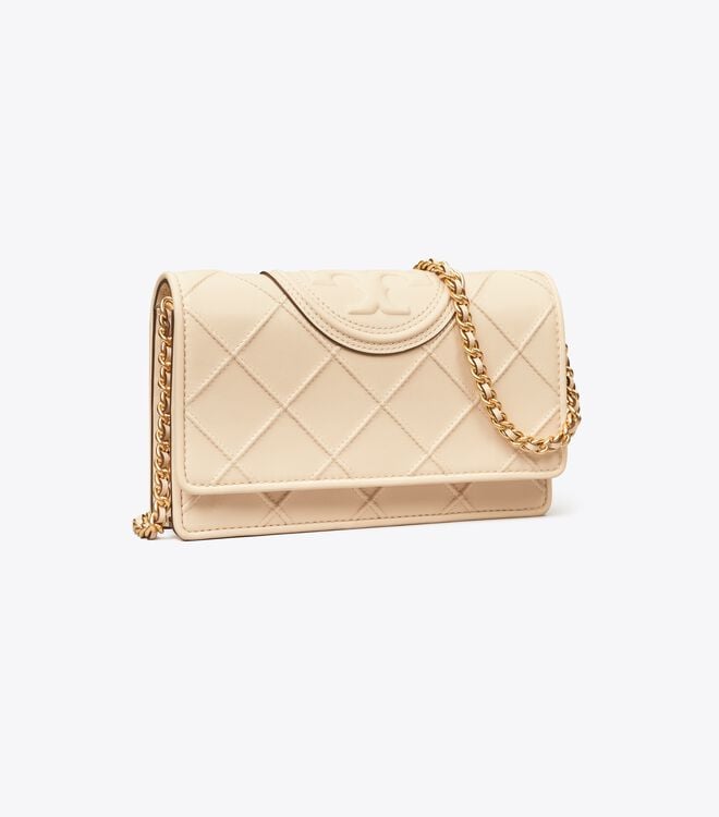 Carteras Tory Burch Fleming Soft Mujer Creme | OUTLETS-71650299