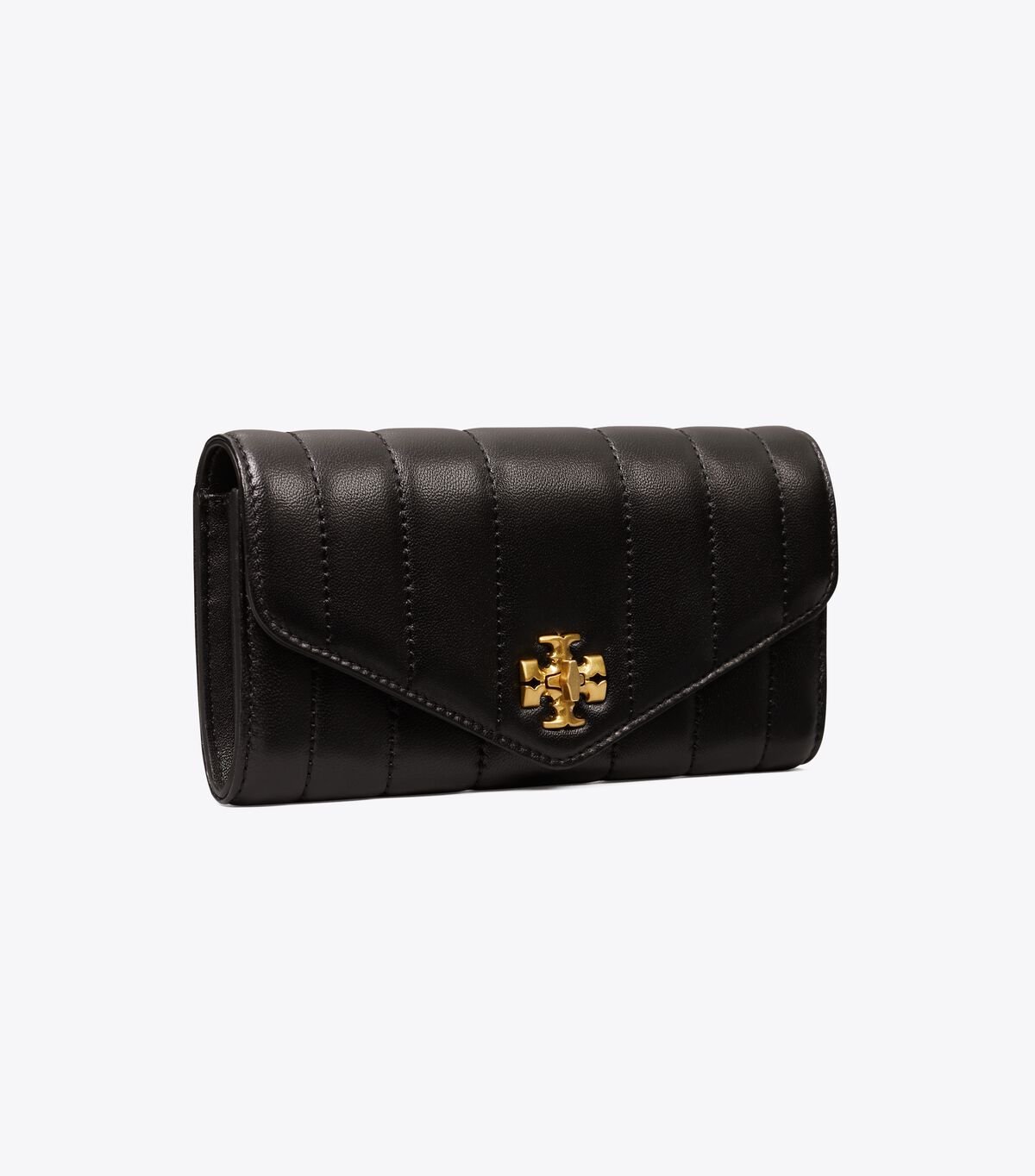 Carteras Tory Burch Kira Acolchado Envelope Mujer Negros Dorados | OUTLETS-34951879