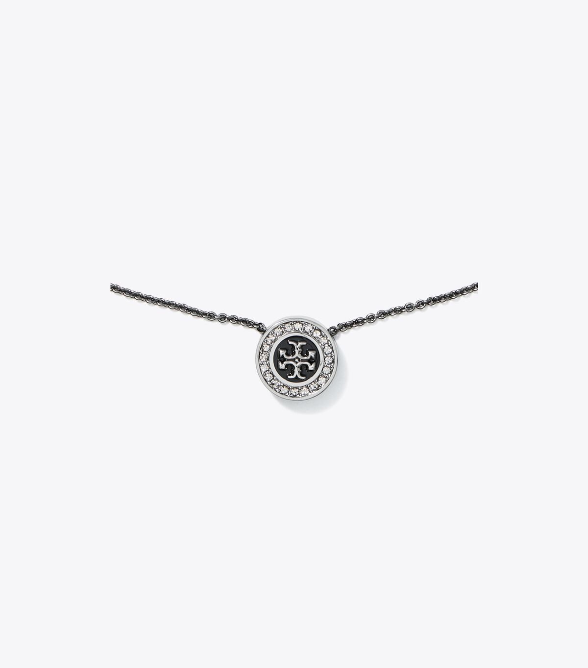 Collar Tory Burch Kira Enamel Pavé Pendant Mujer Negros Multicolor | OUTLETS-63594719