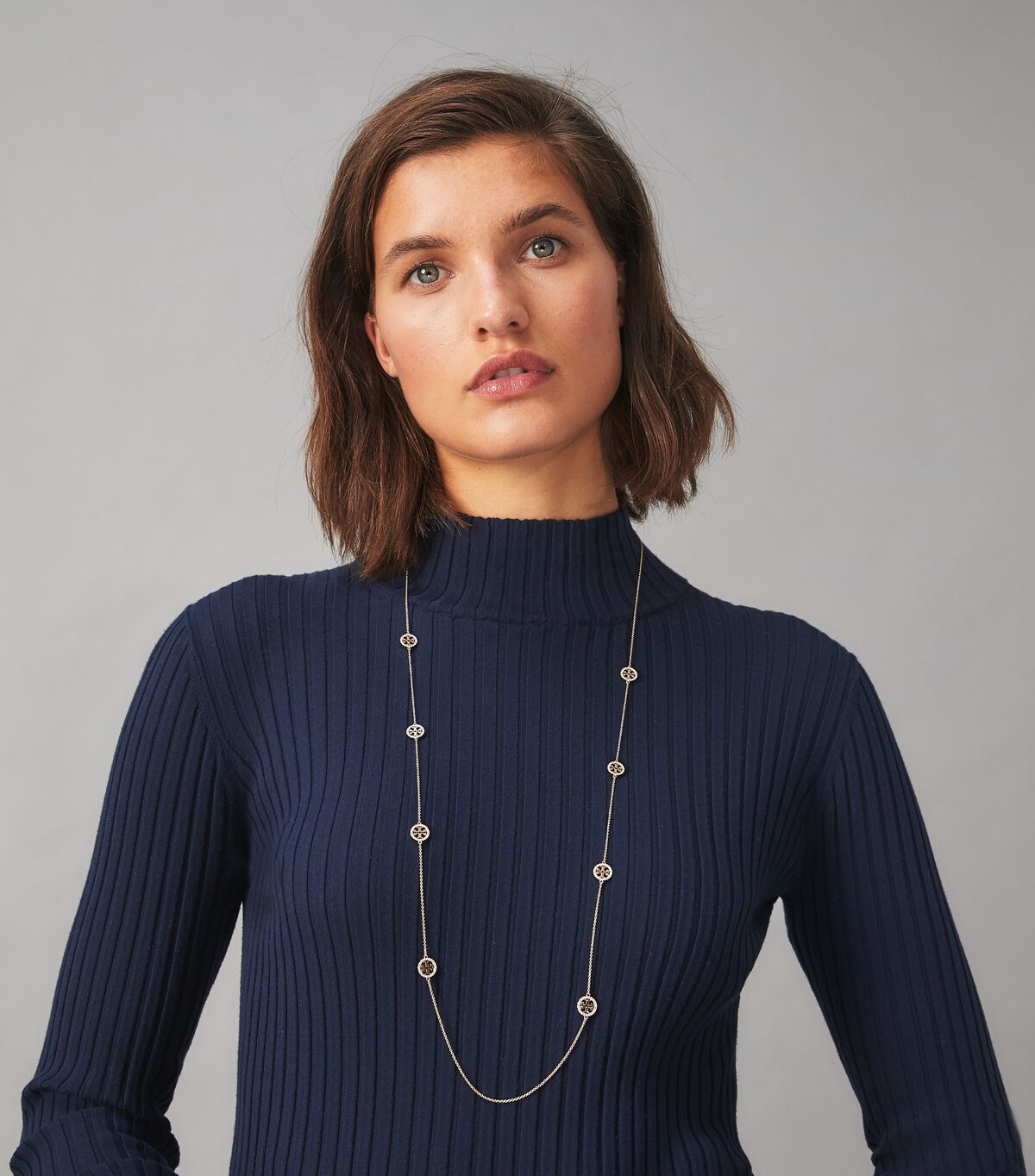 Collar Tory Burch Miller Pavé Long Mujer Dorados | OUTLETS-47805169