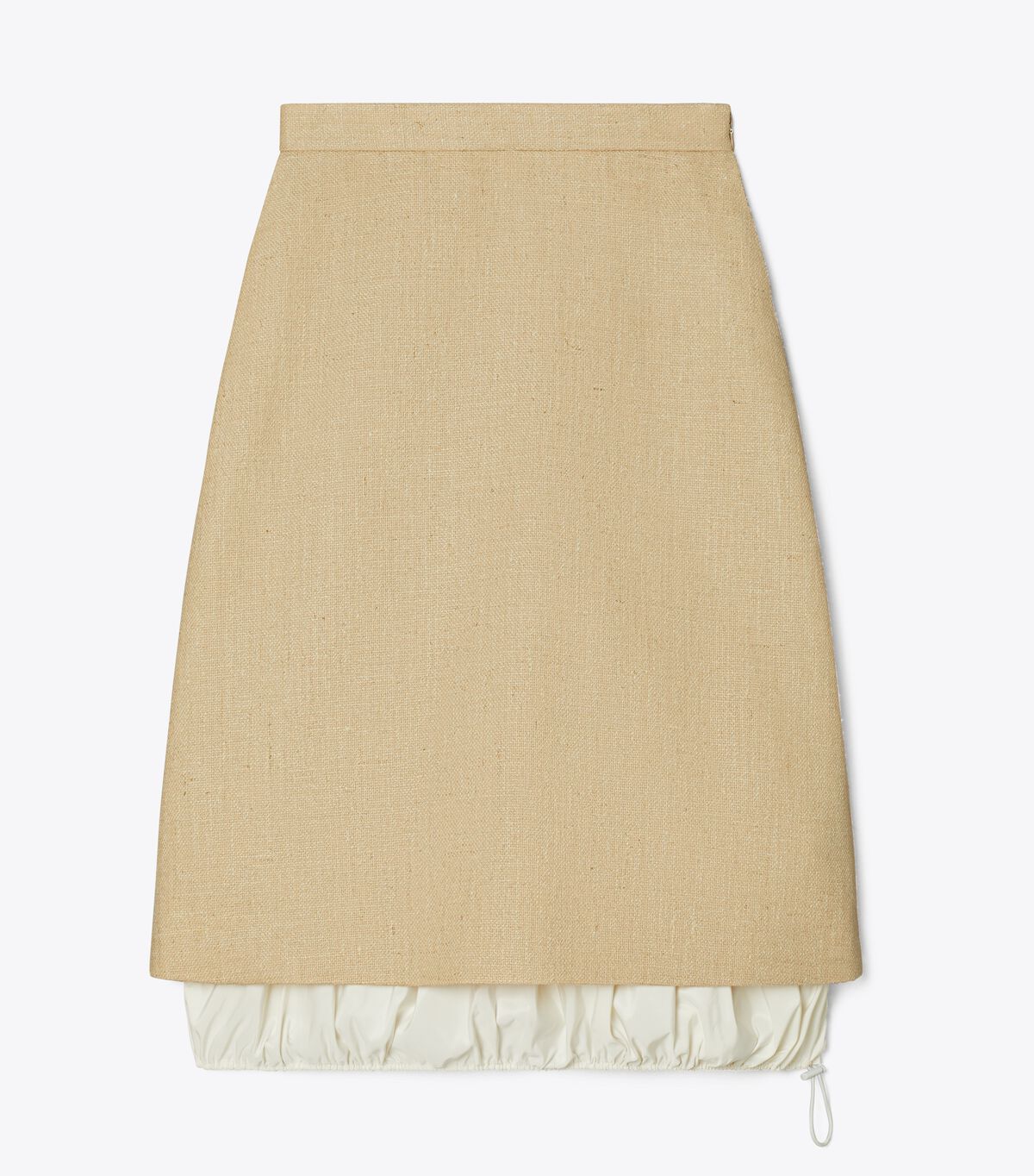 Falda Tory Burch Silk Linen Mujer Beige | OUTLETS-89471329