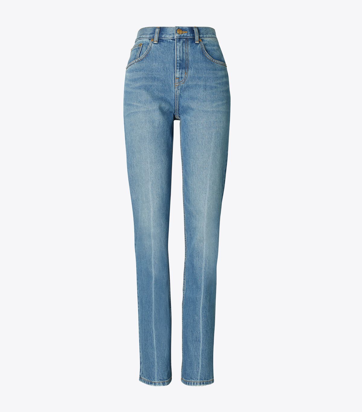 Jeans Tory Burch Mid-rise Slim Directo Mujer Azules Claro | OUTLETS-41596289