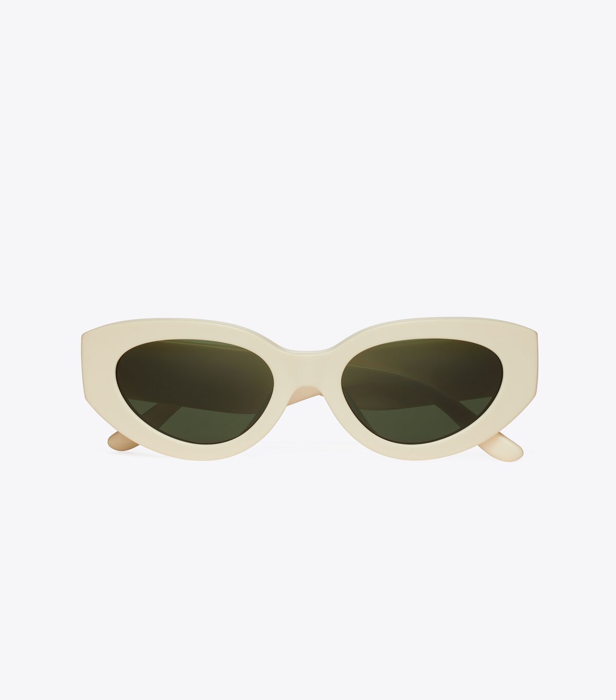 Lentes De Sol Tory Burch Kira Chevron Cat-eye Mujer Blancos Verdes Oscuro | OUTLETS-52473909