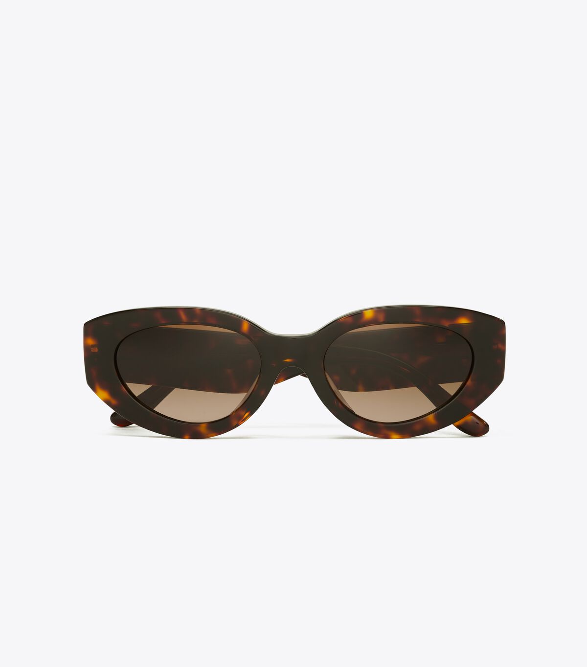 Lentes De Sol Tory Burch Kira Chevron Cat-eye Mujer Marrom Oscuro | OUTLETS-87249319